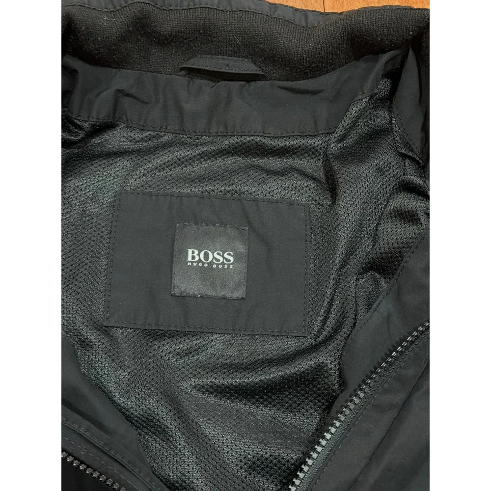 Hugo Boss Corban-N Field Jacket Mens Black Lightweight Mesh Lined 42R US 52 EU